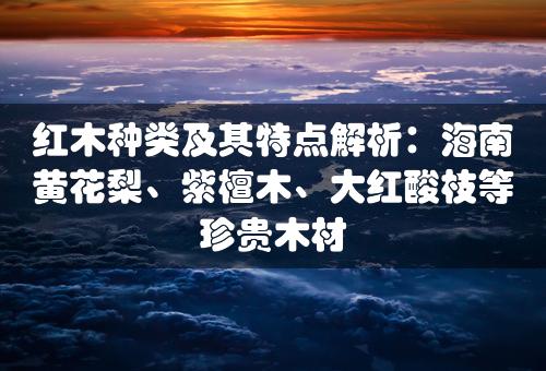 红木种类及其特点解析：海南黄花梨、紫檀木、大红酸枝等珍贵木材