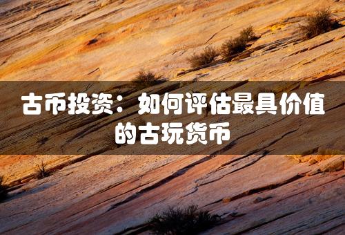 古币投资：如何评估最具价值的古玩货币