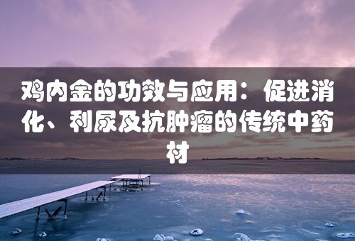 鸡内金的功效与应用：促进消化、利尿及抗肿瘤的传统中药材