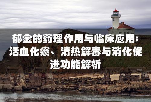 郁金的药理作用与临床应用: 活血化瘀、清热解毒与消化促进功能解析