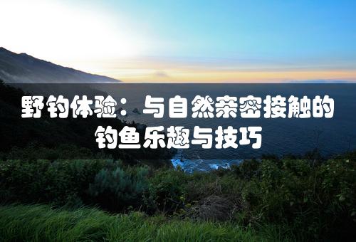 野钓体验：与自然亲密接触的钓鱼乐趣与技巧